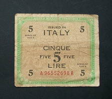 5  AM lire 1943 Allied