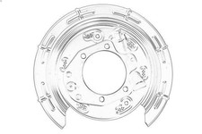 Paraspruzzi, disco freno OE