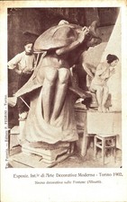 TORINO CITTÀ - Esposizione d'Arte Moderna 1902 - Sculture di ALLOATTI - X104