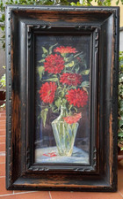 ANTICO DIPINTO DI NATURA MORTA - FIORI - SPARTACO CERUTTI ROMANO 1937 MILANO