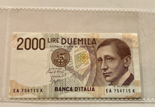 Banconota 2000 lire - banconota, marconi