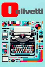Poster Manifesto Locandina Pubblicità Olivetti Ufficio Stampa Vintage 50x70 Cm.
