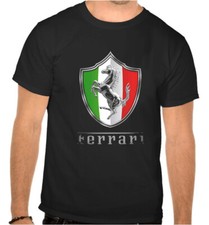 T-shirt nera con logo auto
