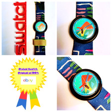 Swatch Pop Vintage Orologio da polso Anni 90 Multicolore Quarzo Usato Quartz