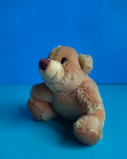 "TRUDI", mini peluche Orso, colore marrone ocra, altezza 8 cm.