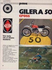 advertising Pubblicità MOTO GILERA 50 CROSS  1974-MOTOITALIANE MOTOCROSS EPOCA