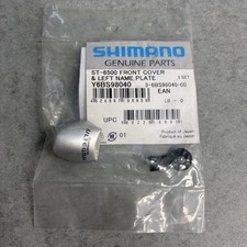 NOS Shimano Ultegra ST-6500 coperchio anteriore e targhetta nome sinistra Y6BS98040 frontalino