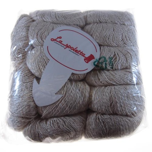 Gomitoli cotone lino marrone - gomitoli, cotone/lino