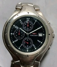 OROLOGIO VAGARY CRONOGRAFO ACCIAIO AL QUARZO OF10 ADULTO UNISEX FUNZIONANTE