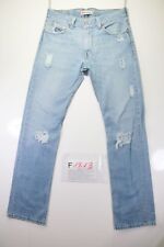 Levi's 506 (Cod. F1813) Tg46 W32 L34  jeans usato standard destroyed vita alta