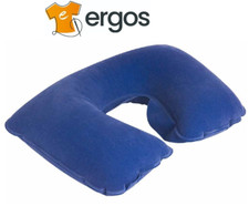 Cuscino Appoggia Testa Gonfiabile con busta da Viaggio Aereo in PVC Vellutato