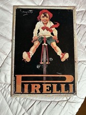 targa insegna in metallo pirelli