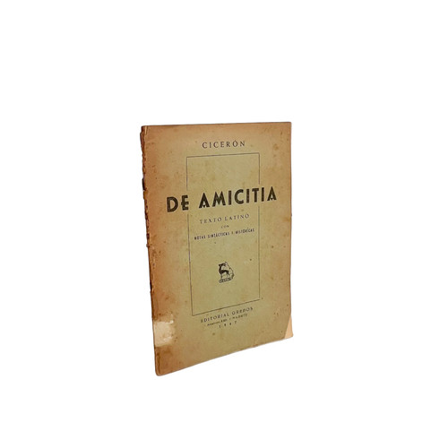 Amicitia cicerone - de, amicitia,