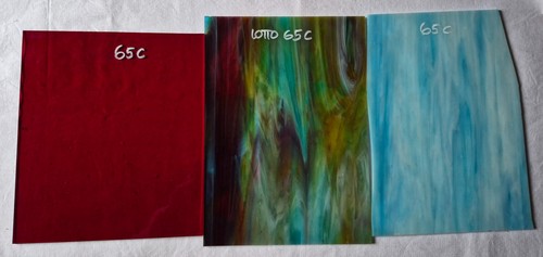 Lotto pezzi vetro artistico - di,