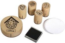 RAYHER - SET TIMBRI IN LEGNO 5
