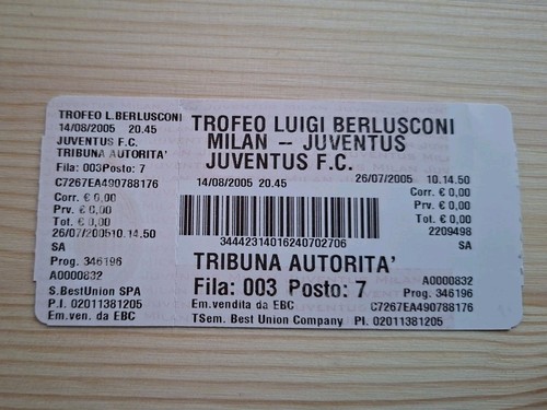 Biglietto stadio milan - biglietto,