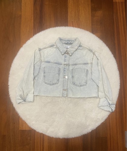 Giacca jeans crop zara donna - zara,