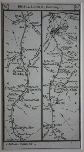 Mappa stradale antica