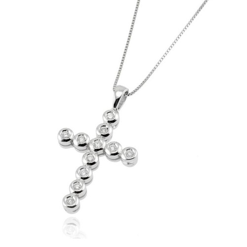 Croce unisex oro - unisex, bianco