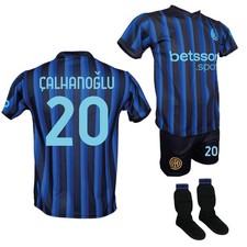 Kit Maglia Calhanoglu 20 Inter Pantaloncino Nero Calzettoni 2025-2026 ufficiale