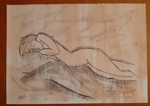 Quadro disegno modigliani nudo - quadro,