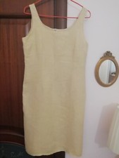 Abito donna beige 44lino - beige, tg.