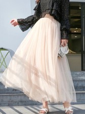 Gonna lunga in tulle a rete 3
