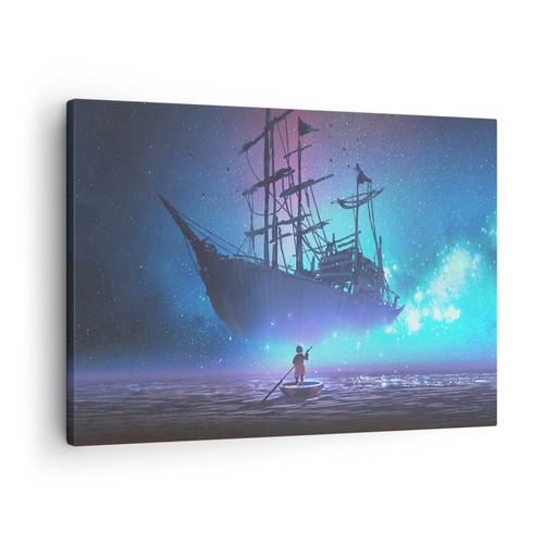 Quadro tela 70x50cm fiaba - quadro,