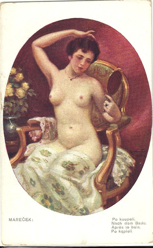 Nudo artistico dopo - artistico, bagno
