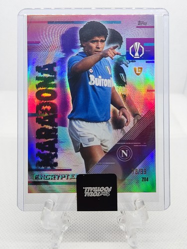 Card diego maradona napoli - card,