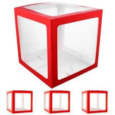  4 Pezzi Scatole Palloncini con Lettere Baby Shower Blocco Asilo Nursery Custodie Festa Compleanno