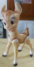 VINTAGE GRANDE GOMMA CIGOLIO GIOCATTOLO DISNEY LEDRA LEDRAPLASTIC BAMBI anni 60 ITALIA