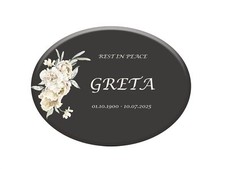 Decorazione Tomba Personalizzata|Ornamento Ricordo Natale Esterno|Targa Commemorativa b