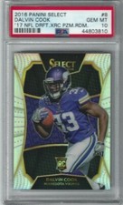 2016 PANINI SELECT #8 DALVIN COOK PSA 10 GEM MINT '17 NFL DFT XRC PRIZM RDM 2017