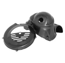 KIT Copriventola + Cuffia Vespa 125 primavera ET3 Carbonio Lucido Carbon Look