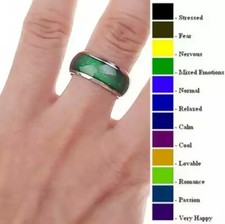 Anello acciaio cambia colore umore moda / Ring steel change colour mood ring