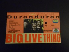 biglietto concerto-DURAN DURAN-BIG LIVE THING-MILANO palatrussardi-1988