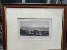 VECCHIA STAMPA CON CORNICE PRIMI 900 OLD PRINT