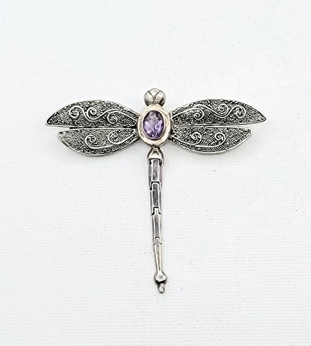 Ciondolo libellula argento