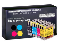 8 cartucce compatibili Brother DCP195C MFC5890CN 490CW DCP145C LC980 LC1100XL