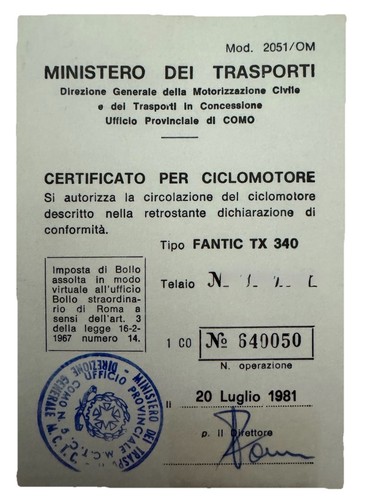 Libretto circolazione - libretto, di