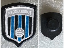 Distintivo VECCHIO calcio⚽ INTER ⚫️?spilla INTERNAZIONALE pin PIEDINO PLASTICA❗