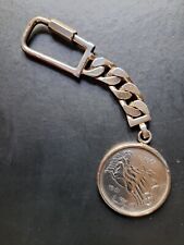 PORTACHIAVI ARGENTO 800 CON MONETA L.500 ARGENTO QUADRIGA 1961 FDC