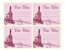 N°80 ETICHETTE ADESIVE VINTAGE PER BOTTIGLIE VINO - WINE