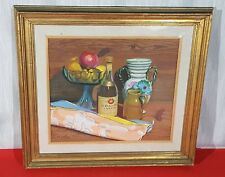 OLIO SU TELA NATURA MORTA quadro a firma M. BATINI stile di Giovanni March