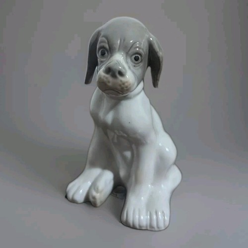 Vintage porcelain boxer puppy - vintage,