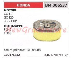 Filtro aria honda motore - filtro,