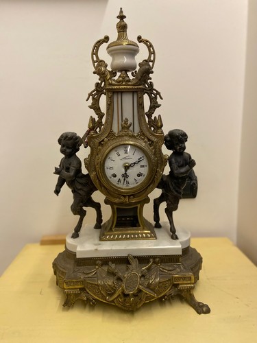 Orologio con candelabri - con,