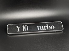 AUTOBIANCHI Y10 TURBO LOGO SIGLA EMBLEMA FREGIO STEMMA SCRITTA TARGHETTA BADGE