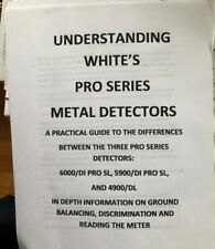 COMPRENSIONE METAL DETECTOR SERIE WHITE'S PRO 6000 5900 4900 VAI PIÙ IN PROFONDITÀ